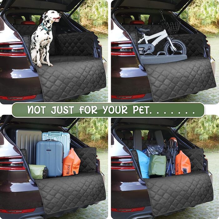 Чохол багажника KYG для собак з боковим захистом 192x105x38 см чорний