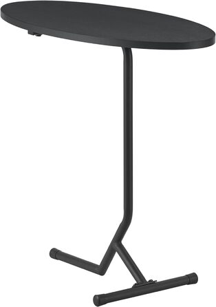 Журнальний столик Karlebo Вітальний стіл Овальний диванний стіл Чорний телефонний стіл Журнальний столик Журнальний столик Металевий каркас