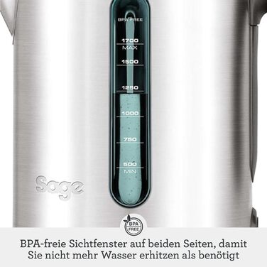 Sage Soft Top Pure - глечик для води з нержавіючої сталі, 1,7 л