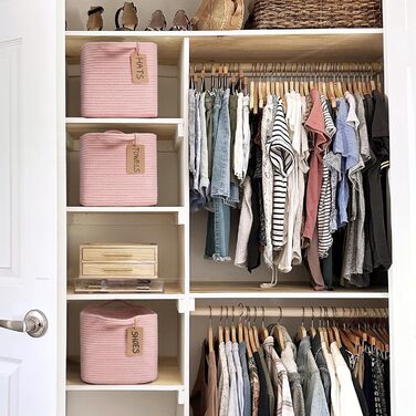 Кошики для зберігання TIMEYARD, набір 3 шт., рожеві, 33 x 25 x 22,5 см