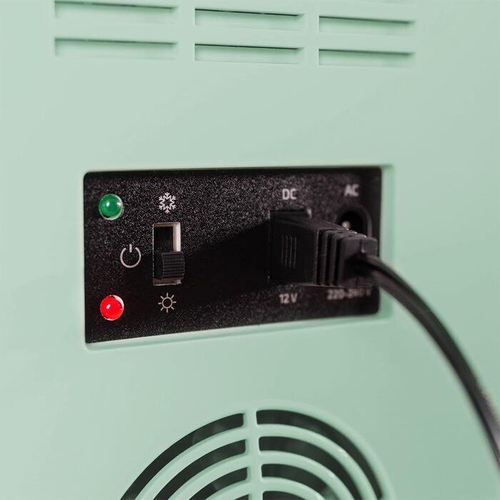 Міні-холодильник Cecotec Bolero MiniCooling Bahamas Mint, 6 л, 12V-220V, для авто та кемпінгу, охолодження та нагрівання