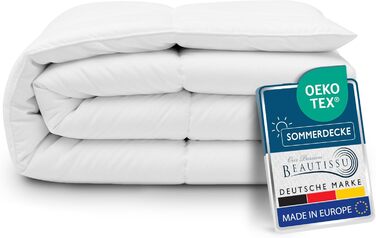 Beautissu Комплект постільної білизни 4 сезони: легка літня та тепла зимова ковдра (2 шт.) 135x200 см, антиалергенна, дихаюча, BeauNuit JD