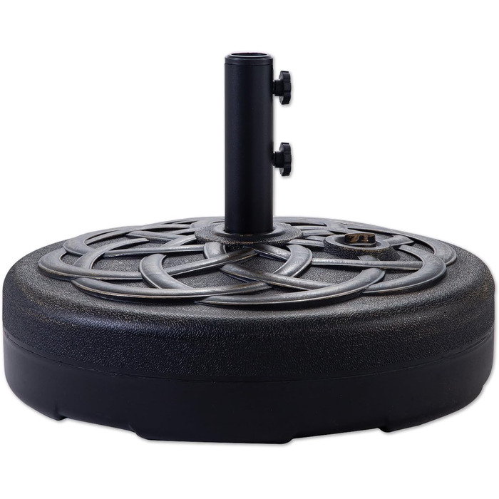 Підставка для парасольки Helios&Hestia Robuster, пластикова, заповнюється водою/піском, для вулиці, 31,8 кг, бронза