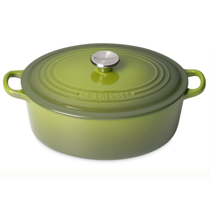 Гусяча сковорода / жаровня 29 см, зелений Le Creuset