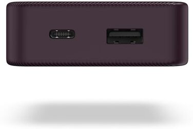 Портативний зарядний пристрій, слива, 10 10000mAh, USB C/A, LED