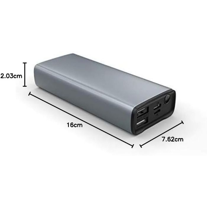 МАг, QC3.0 22.5 Вт, USB C PD20W, світлодіодний дисплей і ліхтарик, 50000