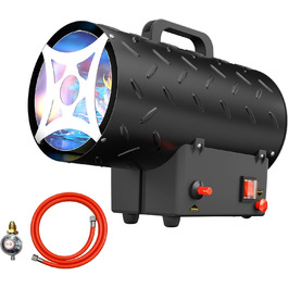 Газова теплова гармата для приміщень 15 кВт, 320 м³/год, з газовим шлангом 1,4 м, 700 мбар