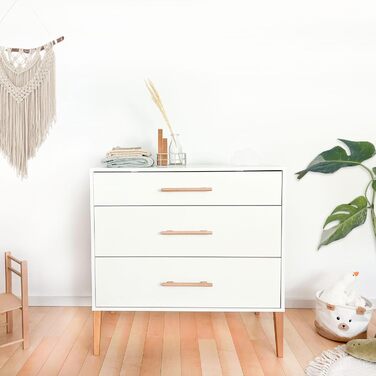 Комод для переодягання ATB ILA з пеленальним столиком - Комплект для дитячої кімнати, білий