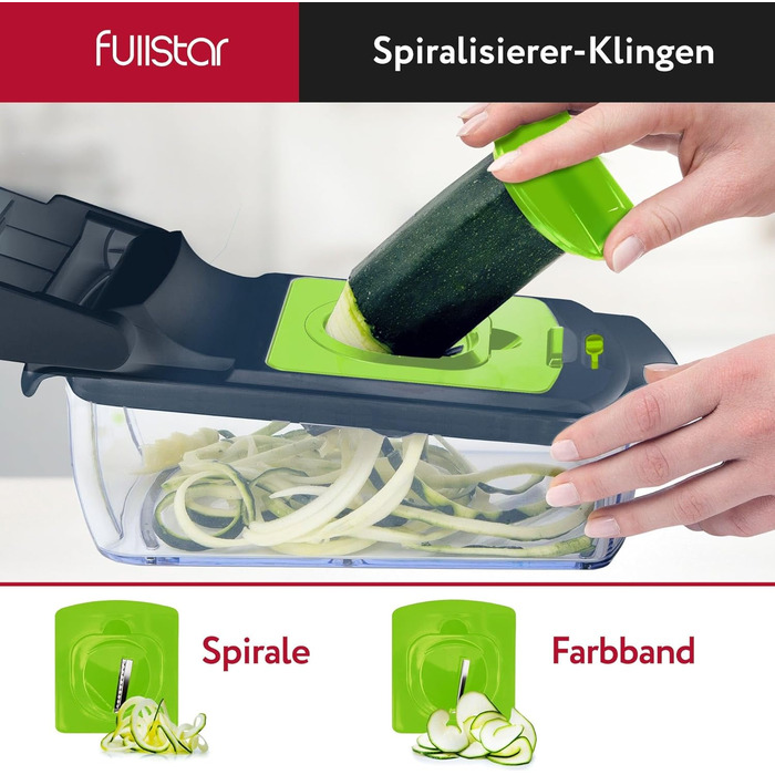 Набір для нарізки овочів та фруктів 4-в-1 (білий) – спіралізатор, шинкувальник, нарізувач, кубик