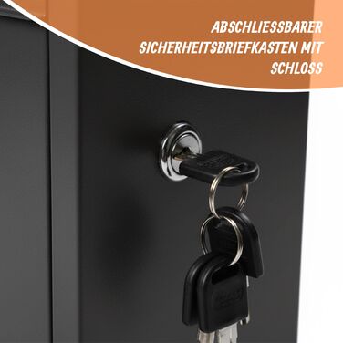 Скріпка Relaxdays - Металева поштова скринька