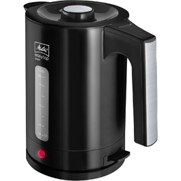 Електричний чайник Melitta Easy Top Aqua 1.7 л, 2.400 Вт, чорний/нержавіюча сталь