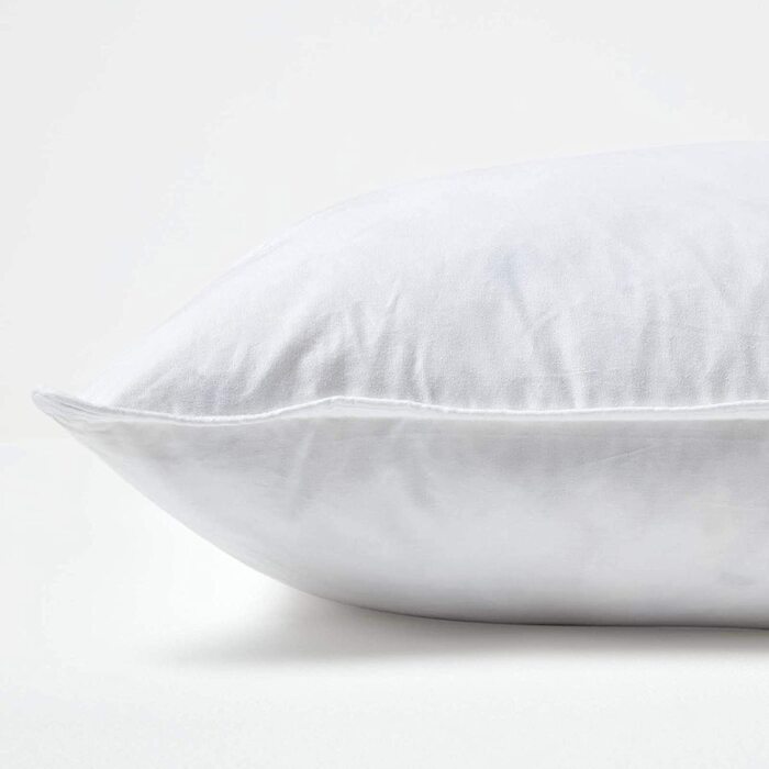 Квадратна подушка HOMESCAPES з наповнювачем, 100 супермікроволокно, ідеально підходить як подушка для сну або дивана (55x55 см)