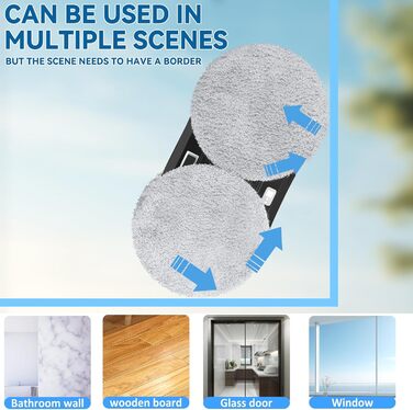 Робот для миття вікон Oamger 5600Pa з подвійним розпиленням, пультом керування та системою розумної навігації | Для внутрішніх та зовнішніх вікон