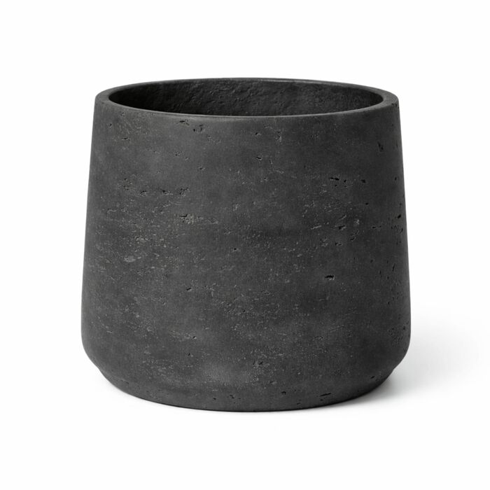 Вазон Patt Pflanzgefäß Grau L: сірий, бетонна текстура, для дому та саду, морозостійкий, UV-стійкий, водонепроникний (16.5x13.2x14 см)