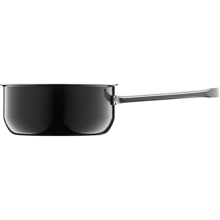 Каструля WMF Fusiontec Essential, 16 см, без кришки, 1,3 л, нержавіюча сталь, високотехнологічна кераміка, стійка до подряпин, без покриття, чорна, Made in Germany