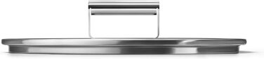 Кришка для каструль Smeg CKFL3001 зі загартованого скла з випускним клапаном для пари, 28 см, нержавіюча сталь