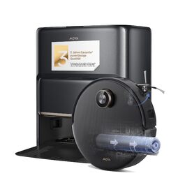 Робот-пилосос Mova Z60 Ultra Complete з вологою тканиною 28000 Па, LiftPro, перешкоди 8 см, DToF+Dual Laser+RGB/LED, AutoShield для килимів, MaxiReach моп & щітка, чорний