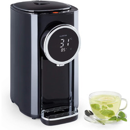 Кларстайн Hot Spring Plus - дозатор гарячої води, 5 л, LCD-дисплей, 45-95°C, нержавіюча сталь, захист від перегріву та сухого кипіння, дитячий замок, чорний Кларстайн Hot Spring Plus - дозатор гарячої води, 5 л, LCD-дисплей, 45-95°C, нержавіюча сталь, захист від перегріву та сухого кипіння, дитячий замок, чорний