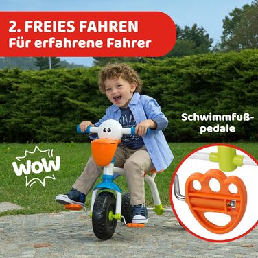 Триколісний велосипед Chicco 4 в 1: від 6 місяців до 4 років, біло-блакитний