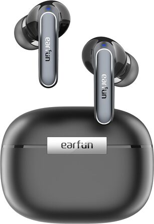 Бездротові навушники-вкладиші EarFun Air 2, Hi-Res Audio, LDAC, 40 годин автономної роботи, Multipoint, IPX7, Чорний