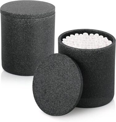 Сірий набір аксесуарів для ванної ZCCZ, 6 предметів: органайзер, тримач для зубних щіток, дозатор для рідкого мила, підставка, 2 контейнери для ватних паличок, сучасний дизайн