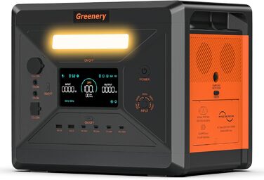 Портативна сонячна електростанція SolarPlay 2500Wh з сонячною панеллю 200W, 2500W, LiFePO4, AC/USB, для кемпінгу, RV, надзвичайних ситуацій (G2500)