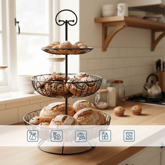 Стелаж Relaxdays з 3 ярусами