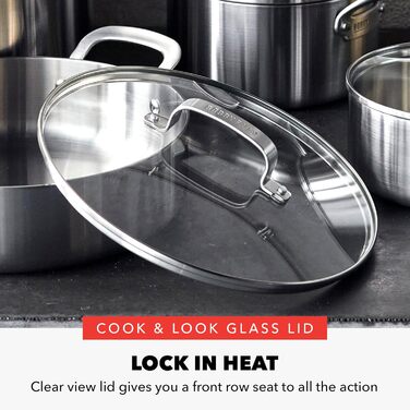 Набір сковорідок GreenPan x Bobby Flay: 20.3 см та 25.4 см, професійний, тришаровий, з антипригарним покриттям, індукційний, для посудомийної машини, 10 штук