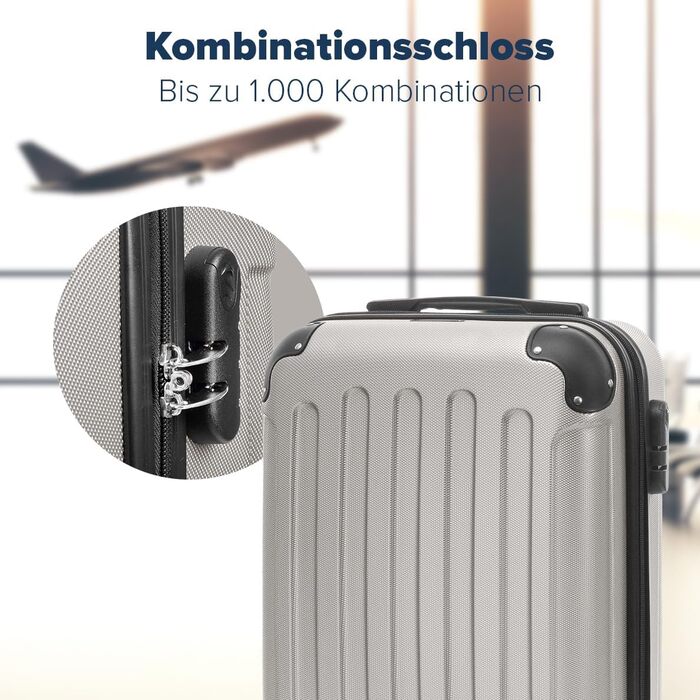 Набір валіз TRVLMORE: 2 валізи (ручна поклажа, шампань)