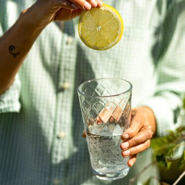 Набір склянок для води та коктейлів TREND FOR HOME Lotte 370 мл, 6 шт. - Longdrink, Highball, для соку, можна мити в посудомийній машині