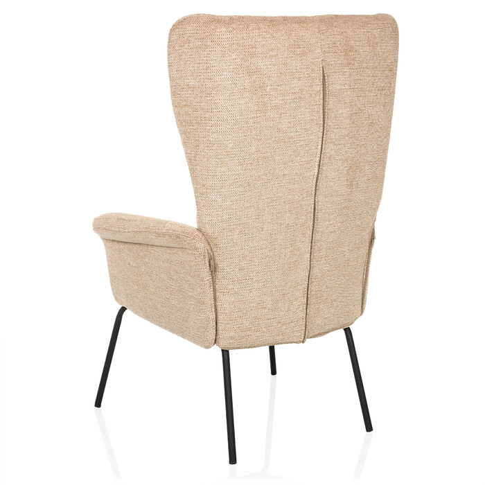 Крісло-релакс / Крісло-навушник HAVENIO, оббивка - тканина, колір - бежевий, від hjh LIVING