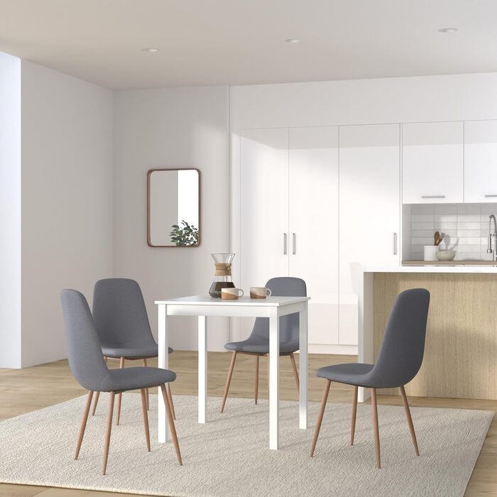 Скандинавський дерев'яний стіл Hagge Home 68x68 см - обідній, кухонний, письмовий, для дому та офісу, дитячий