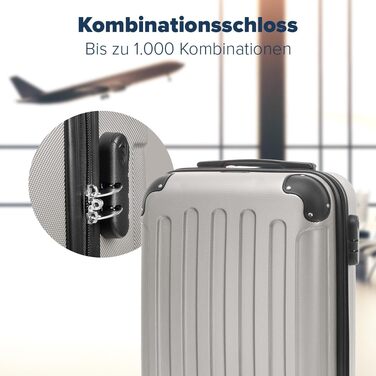 Набір валіз TRVLMORE: 2 валізи (ручна поклажа, шампань)