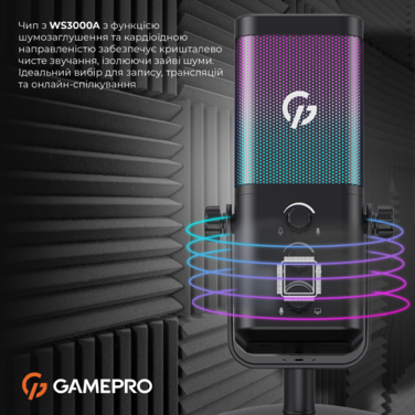 Конденсаторний USB мікрофон GamePro (UGM117B)