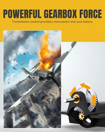 Літак на радіокеруванні VolantexRC 761-5 P-51 Mustang RTF (Готовий до польоту) з Xpilot стабілізацією, для початківців, 4-канальний