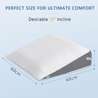 Подушка для ніг Havargo з піною з пам'яті, для підтримки ніг, знімний чохол, двошарова подушка для ніг, для сну з піднятими ногами