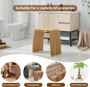 Пуф Bambushocker: багатофункціональний, без монтажу, для ванної, вітальні, спальні, робочого кабінету, їдальні