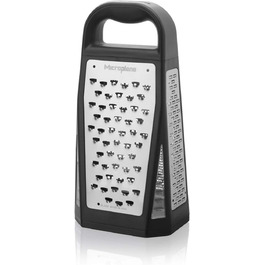 Мікроплан Еліт – терка з п'ятьма лезами, 5 поверхонь: дрібна, груба, стрічка, ультрадрібна, стругало. Чорний колір