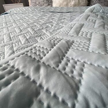 Покривало ліжка & Дивани накидний покривало диван дня плетений візерунок ковдри Betthusse XXL стеля накидний berdecke Altrose 240cm x 260 см (200 x 220 см, м'ятний зелений)