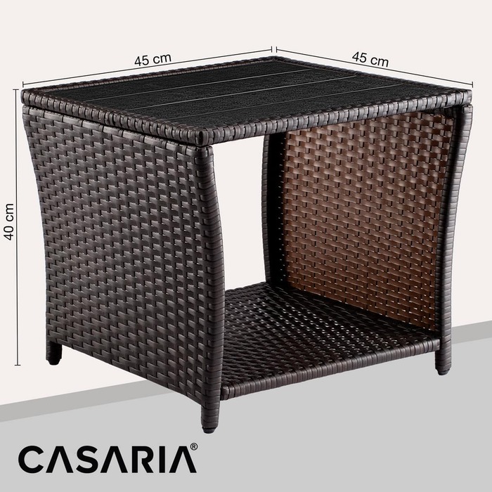 Столик з поліротанга Vedis Brown 45x45x40см