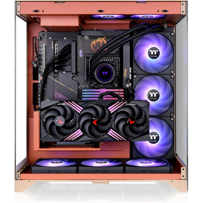 Корпус для ПК Thermaltake CTE E550 TG, Mid Tower, приховані конектори, скло, колір Gravel Sand
