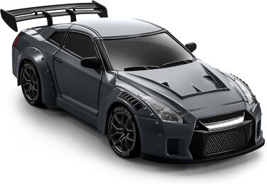 RC Drift Car ACAMMZAR 1:24, 4WD, 20 км/год, з LED підсвіткою, 2 акумулятори, для дітей та дорослих (S815 Сірий)