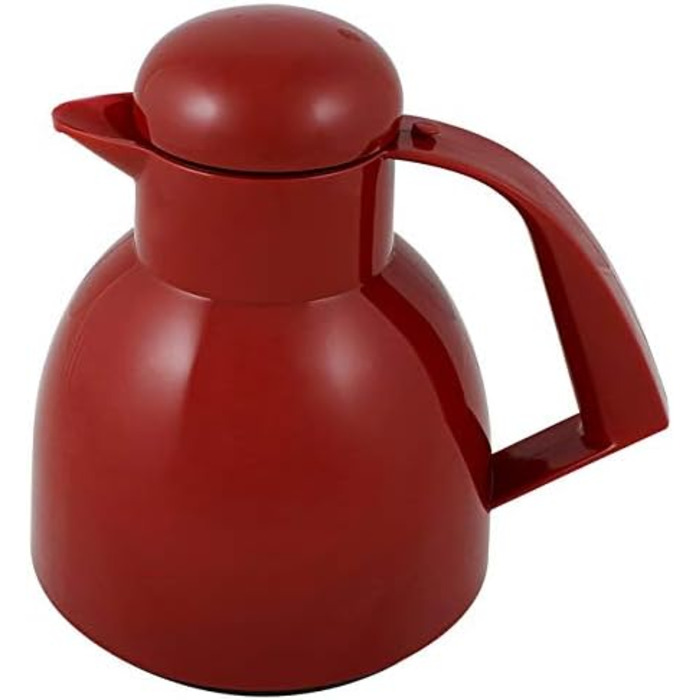 Термос Helios Day Thermoskanne Rot 1L: 6 годин тепла, підставка для пакетиків чаю, легке очищення, для чаю та кави