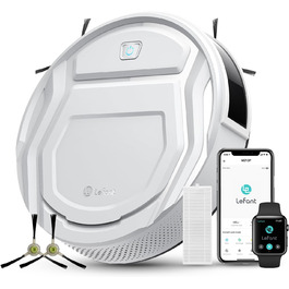 Робот-пилосос LEFANT M210P: 2200Pa, керування через додаток, тиха робота, сумісний з Alexa, для тварин та твердих поверхонь