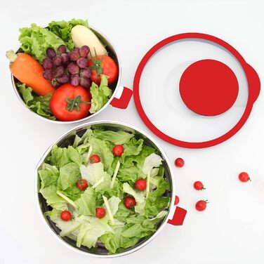 Набір мисок для перемішування HAPPY KIT з кришкою, 18/8 нержавіюча сталь, з виливом, протиковзкий, з 3 тертками, мірними позначками, розмір 5, 3QT (чорний), 2 шт.