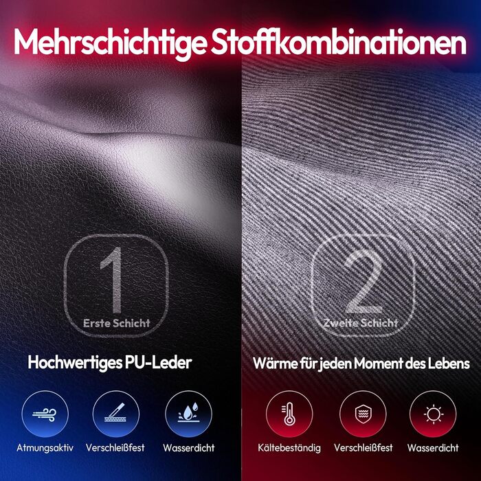 Ігровий крісло Dowinx з RGB підсвічуванням, LED крісло для геймерів з підніжкою, ергономічне крісло з масажем попереку, для дорослих, PU шкіра, білий (чорний)