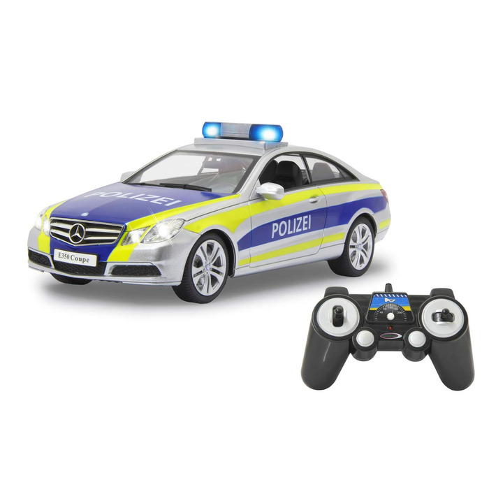 Модель Mercedes-Benz E350 Coupe 1:16 JAMARA 410023, 2.4GHz, світло-звукові ефекти (сирена, сигналізація, блимання, 4 швидкості)