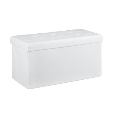 Relaxdays Складана лавка з льону