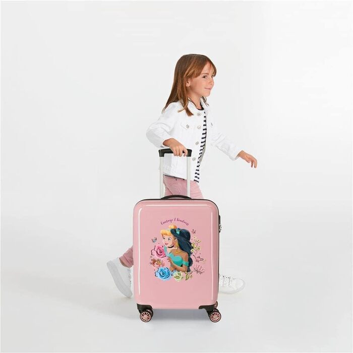 Візок для салону Disney, різнокольоровий, 38 x 55 x 20 см, жорсткий пластик, бічна комбінована застібка, 34 л, 2 кг, 4 колеса (сумка, сміливість)