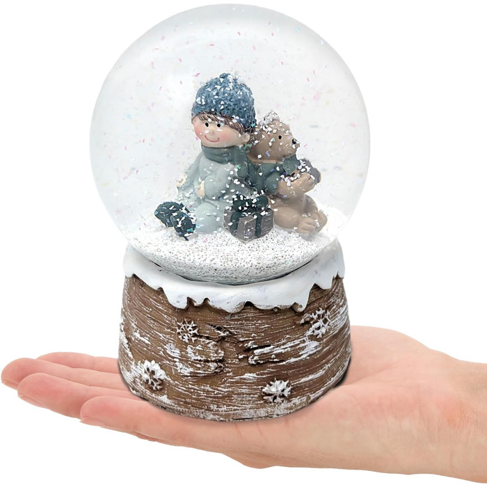 Сніжковий куля Com-Four® – святкова прикраса з блискучим снігопадом! [Асортимент варіюється]